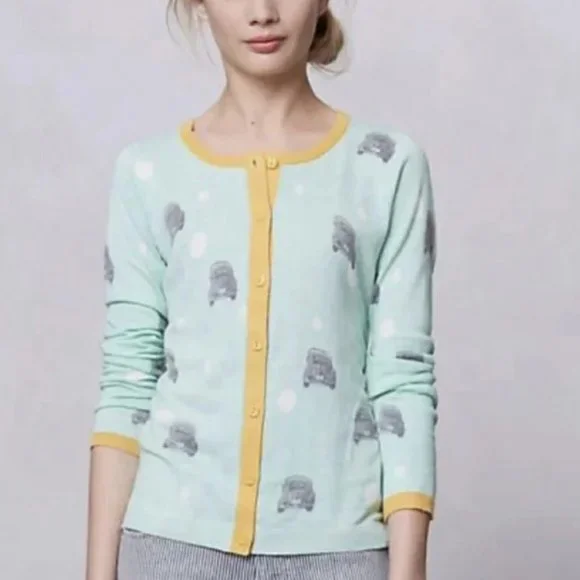 Anthro Giuliana Leila Road Rage Cardigan with cashmere szXS - Picture 2 of 12